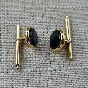 Men Cuff Link Gold Tone Fashion Jewelry Cuff Studs Cufflinks